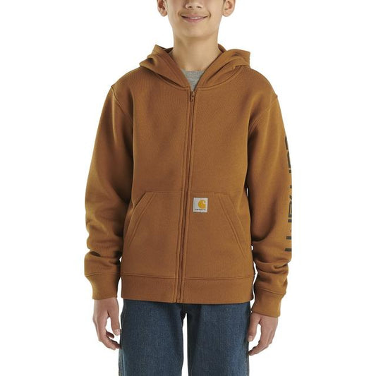 Carhartt Kid's Graphic Sleeve Sweater - Brown