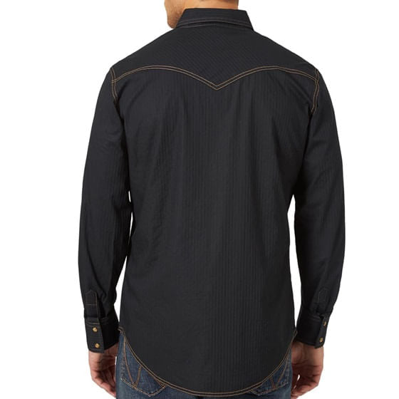  Wrangler Men's Retro® Premium Long Sleeve Shirt - Black