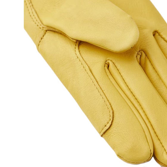  Hestra Equestrian Women's Deerskin Gloves - Natural Yellow